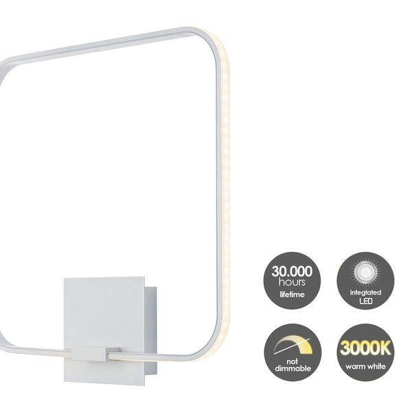 LED quad wall light ↔ 35 cm aluminum image 4