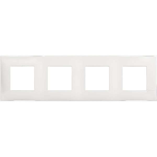 CLASSIA - COVER PLATE 2X4P ICE SATIN image 1