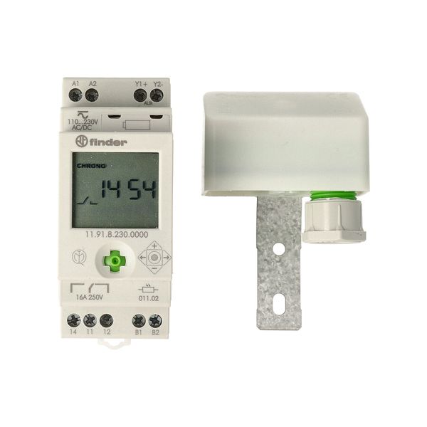 Light dependent Rel. 35mm.1CO 16A+1aux.output 12VDC/110...230VAC (11.91.8.230.0000) image 5