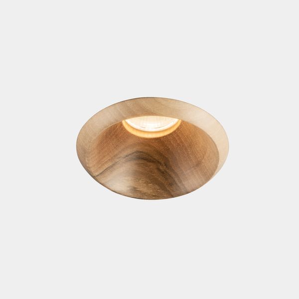 Downlight Play Raw Walnut 17.7W LED warm-white 3000K CRI 90 19.5º DALI-2 Walnut wood IP54 1508lm image 1