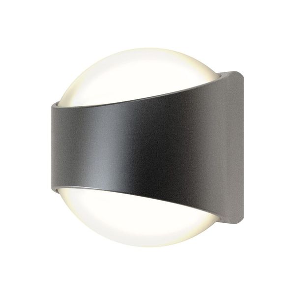 Misano Curve IP65 Bi-Directional Wall Light Warm White Graphite image 1