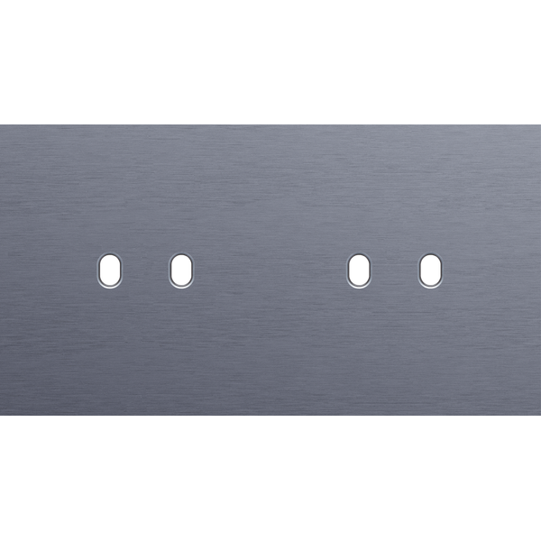 Twofold faceplate, horizontal 71 mm centre distance, for double switch image 1