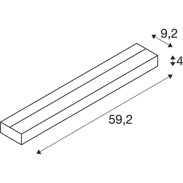 SEDO 21 LED wall light,square brushed alu,frosted glass image 3