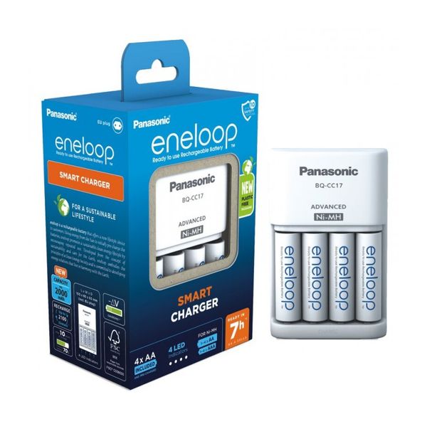 PANASONIC Eneloop Q-CC17 Advanced Charger incl.4xK-3MCCE AA 2000mAh image 1