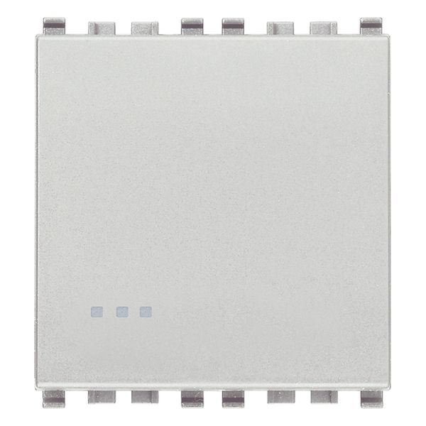 1P 10AX 2M 1-way switch screwless Metal image 1