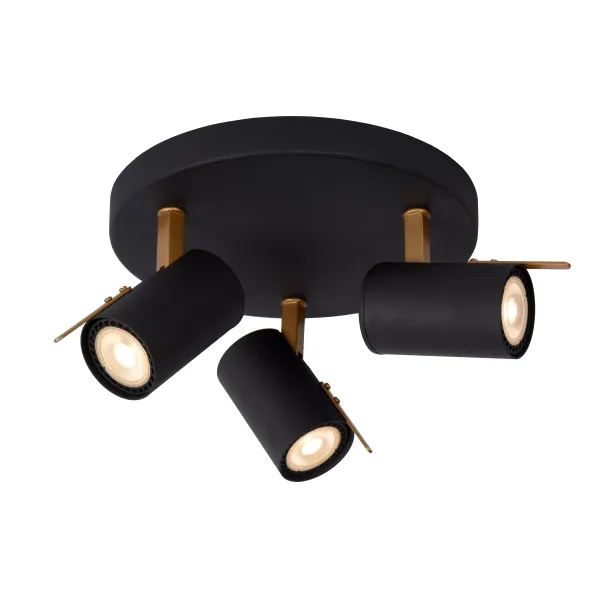 GRONY Ceiling Spotlight incl DTW  3xGu10/5W  Black image 1