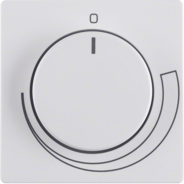 Centre plate for speed cont., setting knob, Q.1/Q.3, p. white velvety image 1