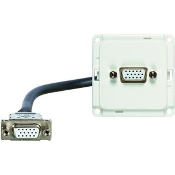 Afdekking COMPACTA met VGA-aansluitkabel, levend wit image 1