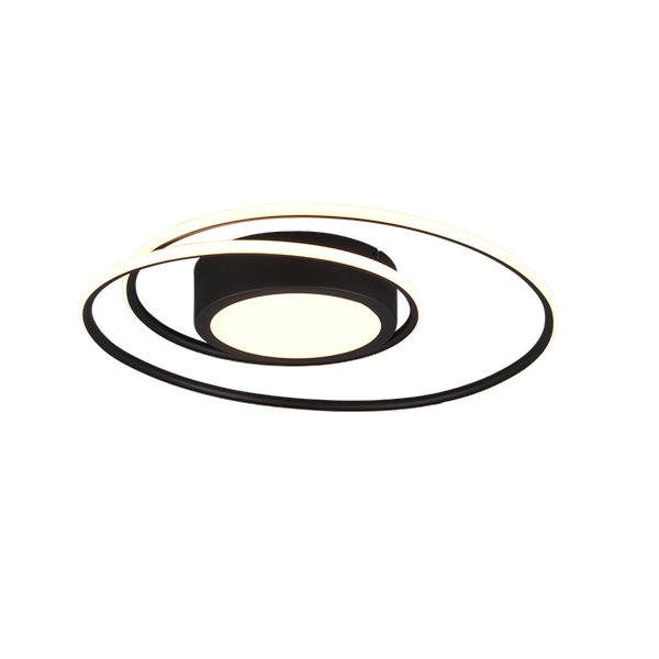 Yava LED ceiling lamp matt black image 1