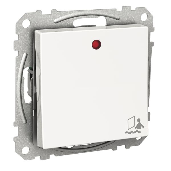 Exxact rocker switch with occupied symbol and lamp 230V white image 4