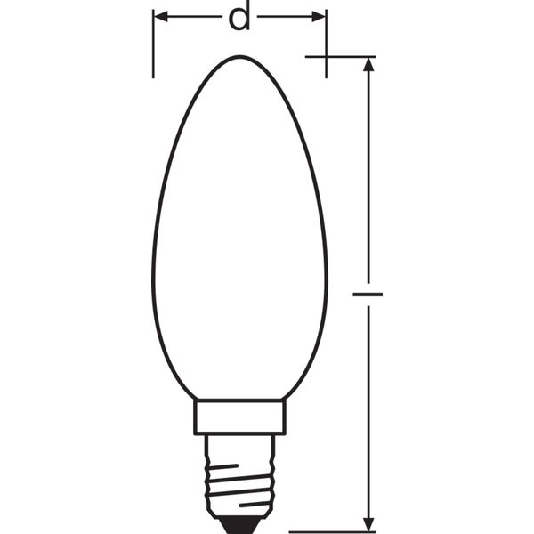 LED CLASSIC B P 5.5W 827 Frosted E14 image 6