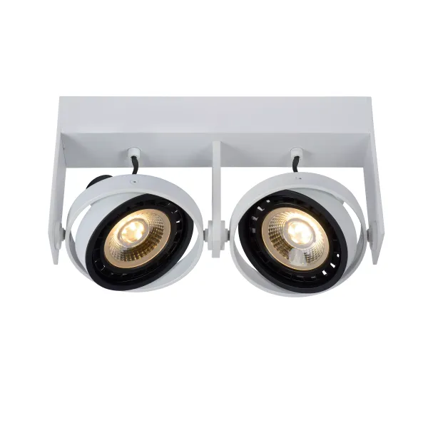 GRIFFON Ceiling spotlight Dim-to-warm 2xGU10 12W W image 1