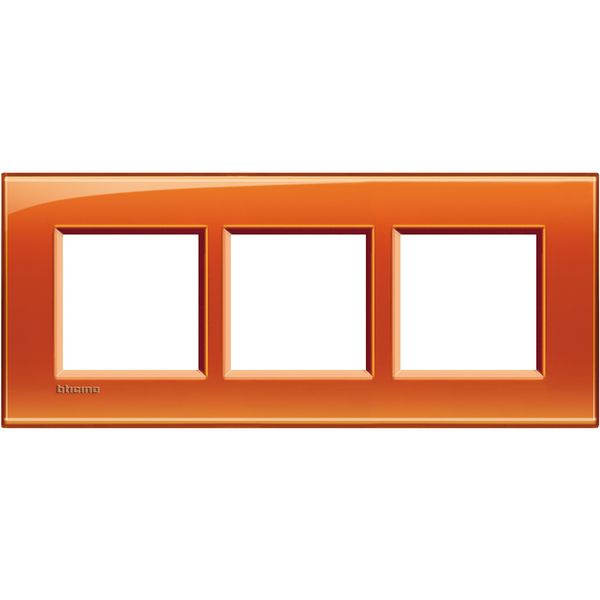 LL - cover plate 2x3P 57mm deep orange image 1