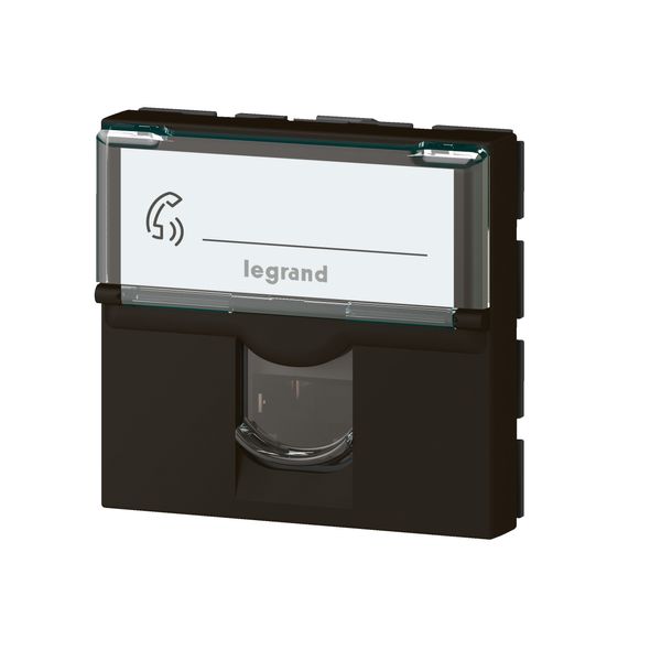 RJ45 socket Mosaic category 6A STP 2 modules matt black image 3