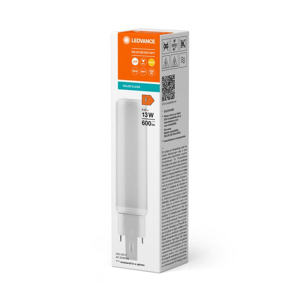 DULUX LED D/E HF & AC MAINS V 6W 830 G24Q-1 image 10