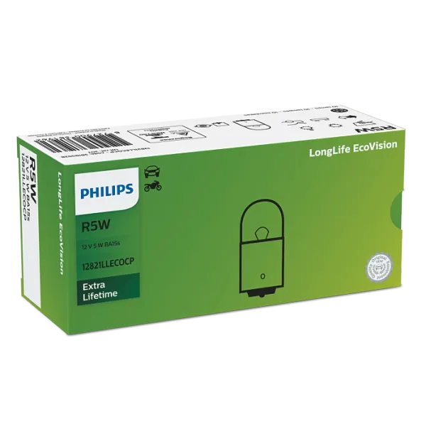 12821LLECOCP PHILIPS R5W LongLife EcoVision image 1