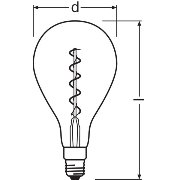 Vintage 1906 LED Big Special Shapes Dimmable 4W 820 Gold E27 image 10