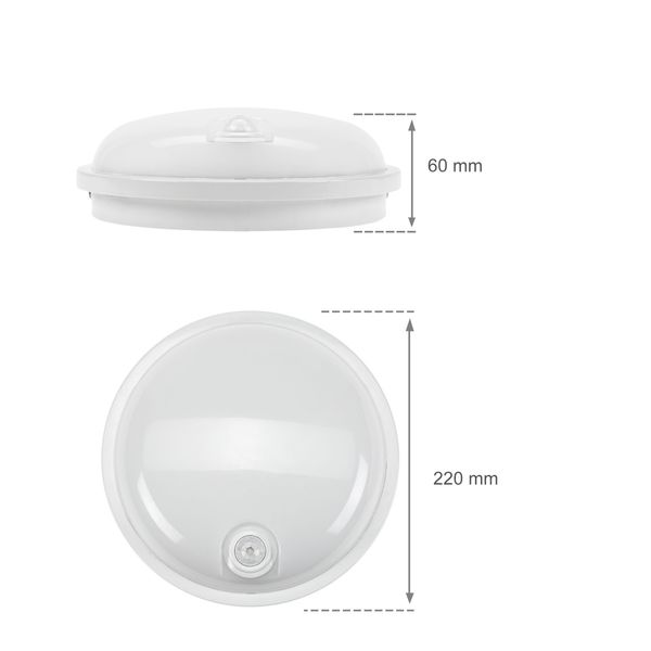 TECHNIC LAMP LED 20W IP54 230V ROUND NW PIR image 15