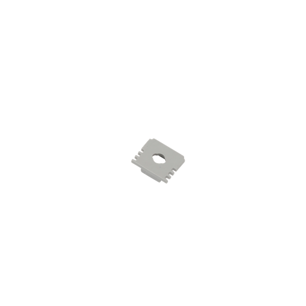 End Cap with hole for Surface Mounted Profile 16x13mm IP20 Silver image 2