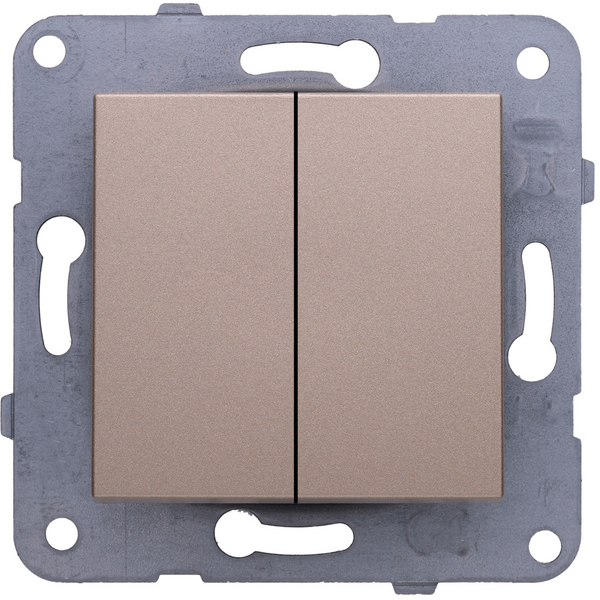 Karre Plus-Arkedia Bronze Impulse Two Gang Switch image 1