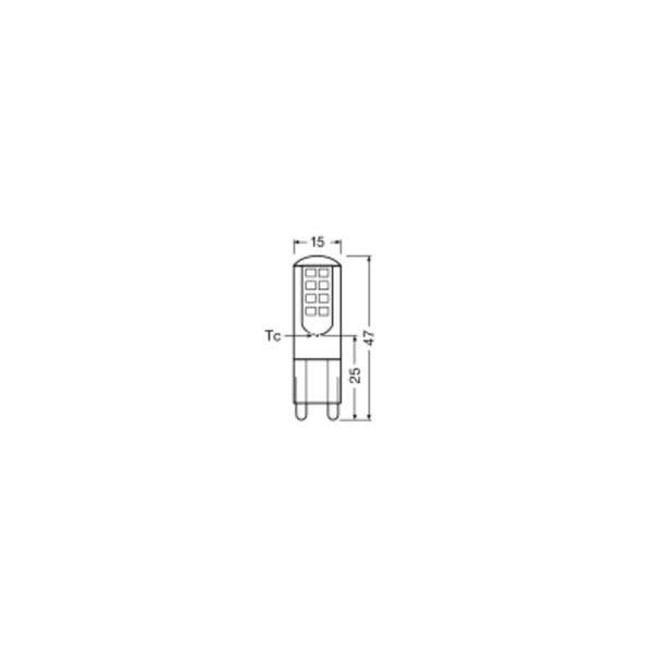 LED PIN G9 2.6W 827 Clear G9 image 11