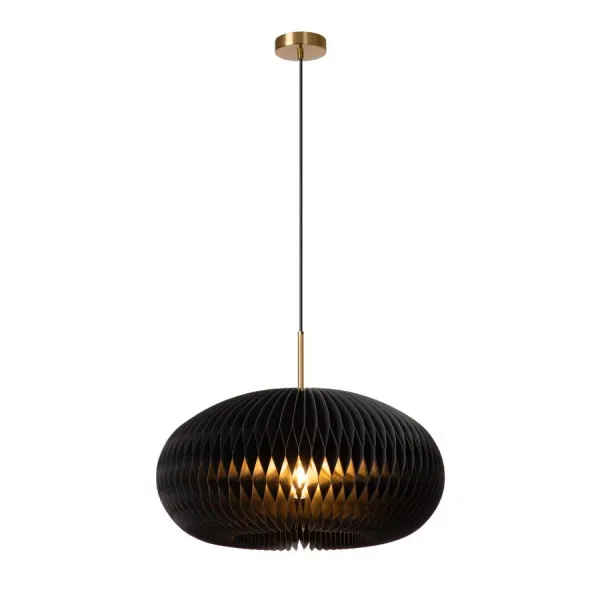 Lucide ARMONI - Hanging lamp - Ø 52 cm - 1xE27 - Black image 1