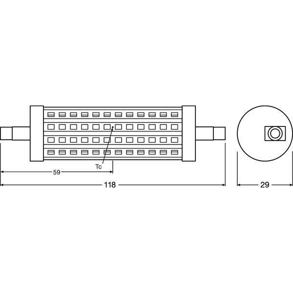 PARATHOM® LINE R7s 118.0 mm 125 15 W/2700K R7s image 3