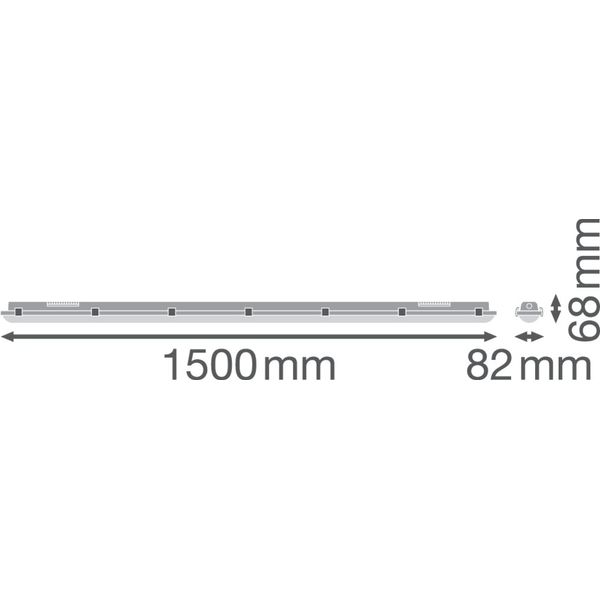 DAMP PROOF DALI 1500 46W 865 IP65 GY image 11