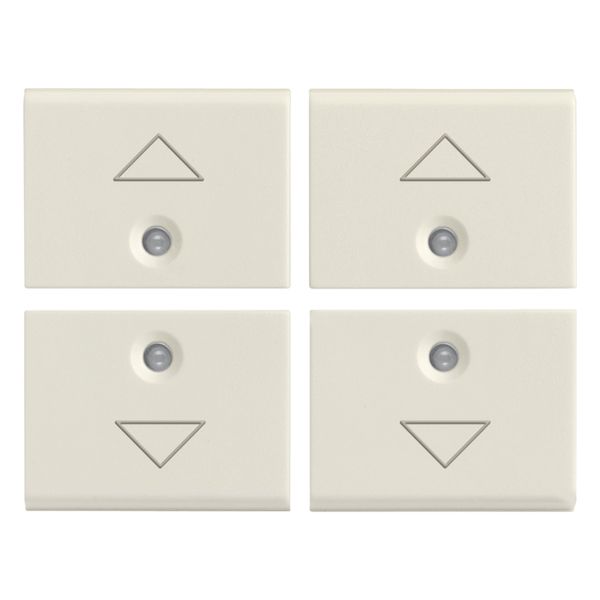 Four half-buttons 1M arrow symbol white image 1