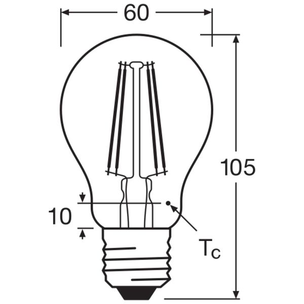 LED CLASSIC A P 6.5W 840 Clear E27 image 7