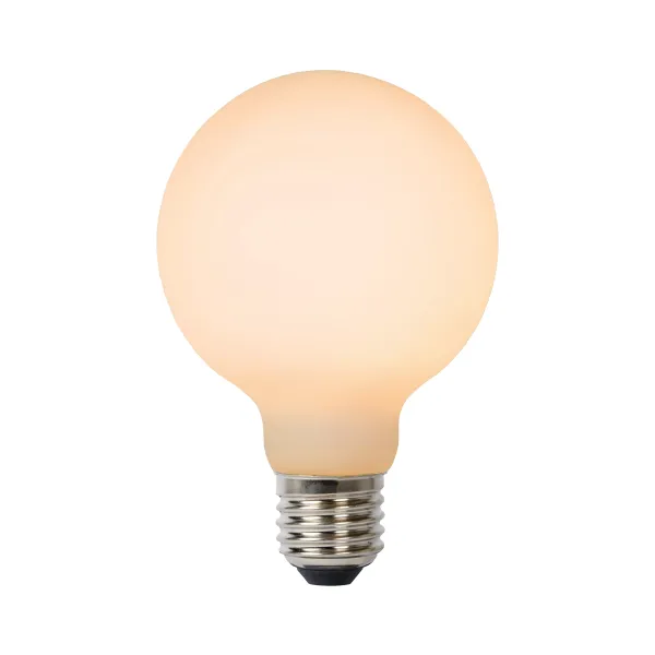 Lucide G125 - Filament bulb - Ø 12,5 cm - LED Dim. - E27 - 1x8W 2700K - 3 StepDim - Opal image 1