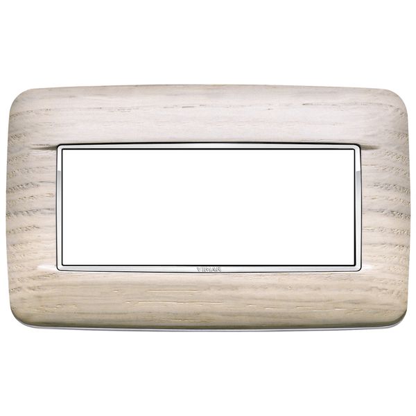 Round plate 5MBS Wood white oak image 1