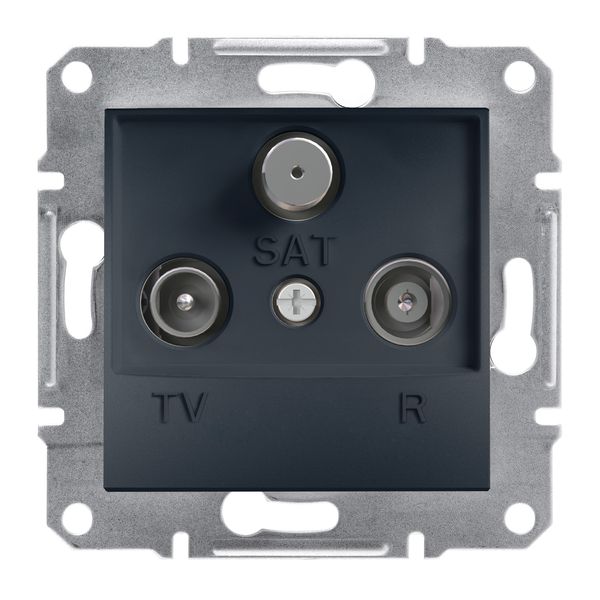 Asfora, TV-R-SAT intermediate socket, 4dB, anthracite image 4