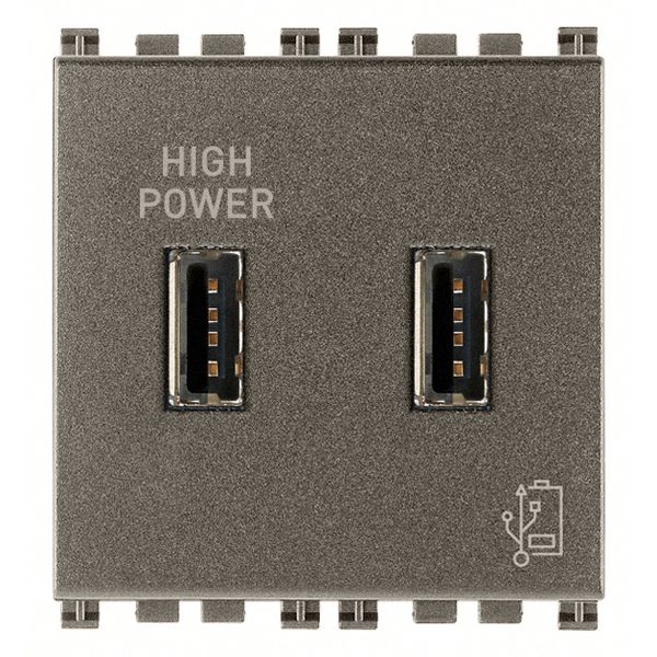 5V 2,1A USB supply unit 2M Metal image 1