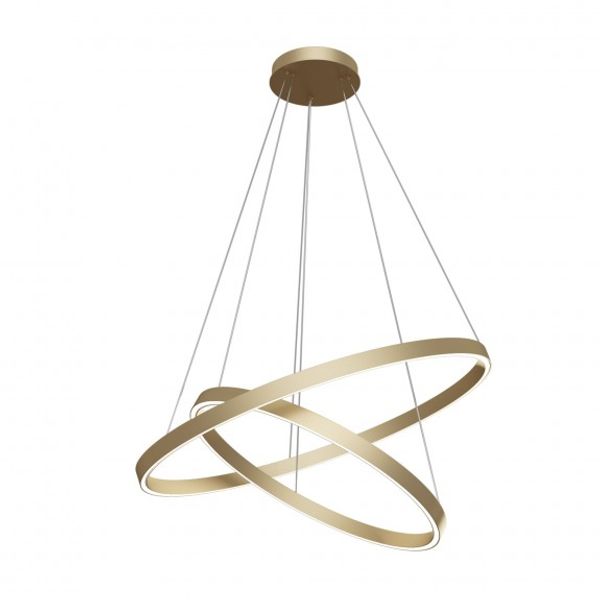 Modern Rim Pendant Lamp Brass image 3