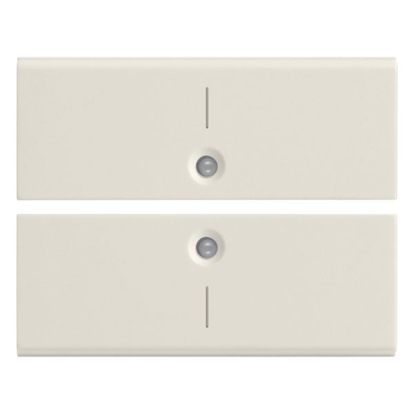 Two half-buttons 2M I symbol white image 1