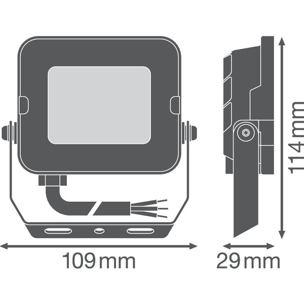 FLOODLIGHT COMPACT 10W 865 SYM 100 WT image 16