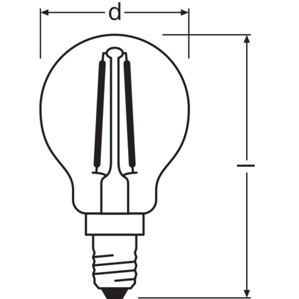 LED Retrofit CLASSIC P DIM 2.8W 827 Clear E14 image 8