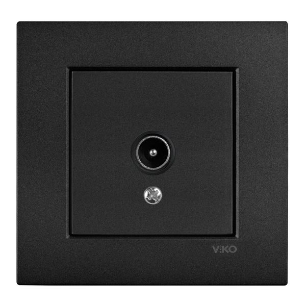 Novella-Trenda Black Sat Socket F Connector Terminated image 1