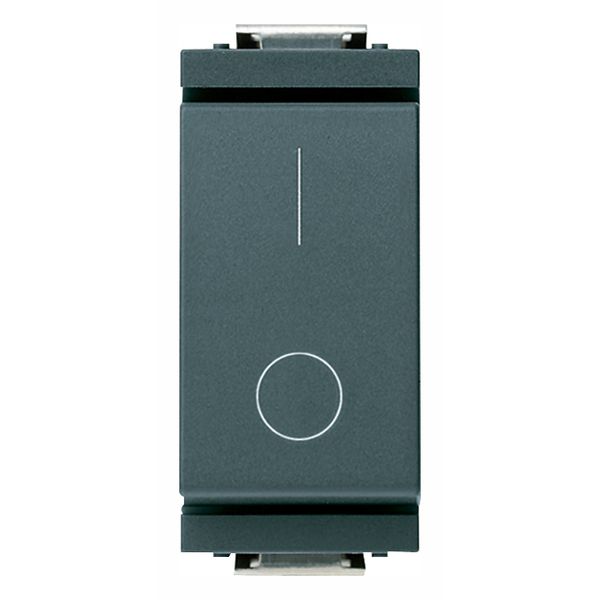 2P 10AX 1-way switch grey image 1