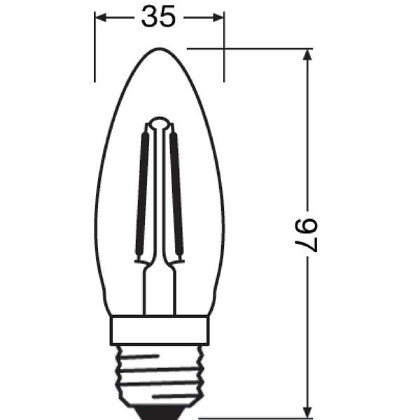 PARATHOM® Retrofit CLASSIC B DIM 40 5 W/2700K E27 image 3