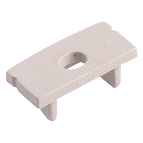 End Cap with hole for Surface Mounted Profile 17x8mm IP20 Silver image 2