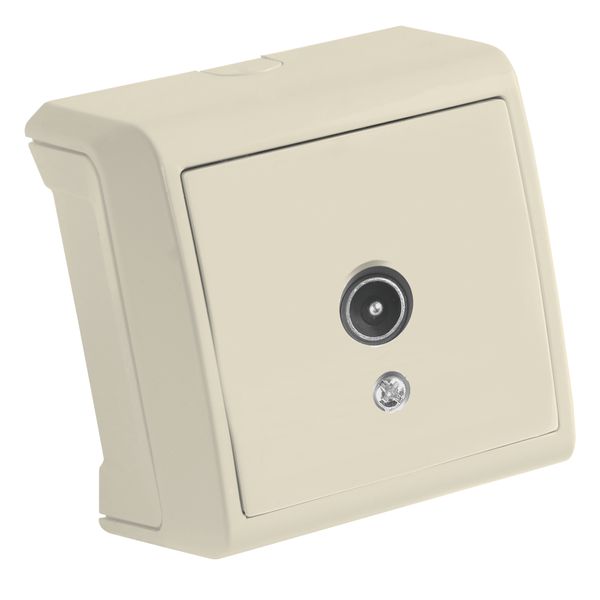 Vera Beige TV Socket Transitive (8-12-dB) image 1