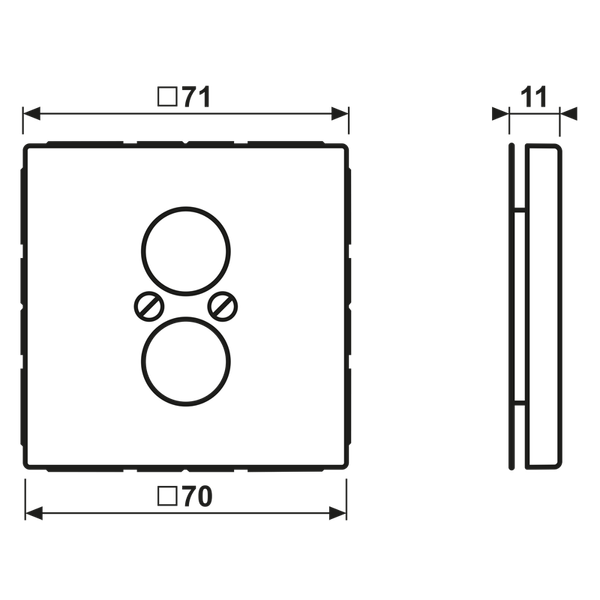 Centre plate for 2 loudspeaker sockets LS962WW image 7