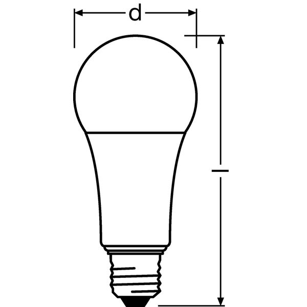 PARATHOM® CLASSIC A DIM 100 13 W/2700K E27 image 3