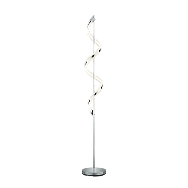 Sidney LED floor lamp chrome image 1