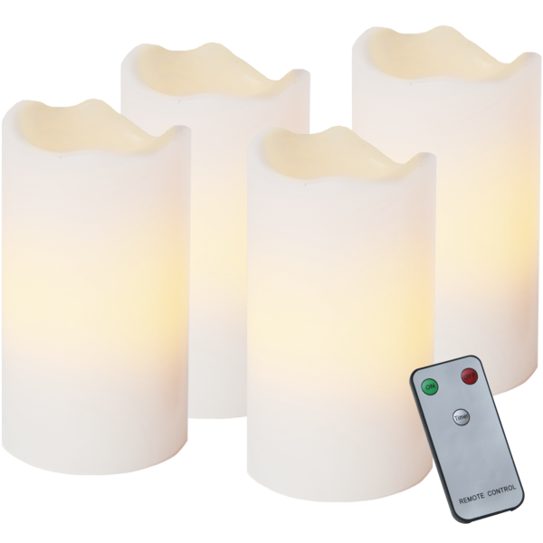 LED Pillar Candle 4P Advent image 1