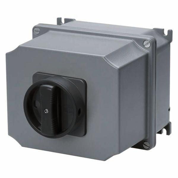 ROTARY CONTROL SWITCH - SURFACE MOUNTING - COMMAND - ATEX - ALLUMINIM BOX - BLACK KNOB - 3P 32A - IP65 image 2