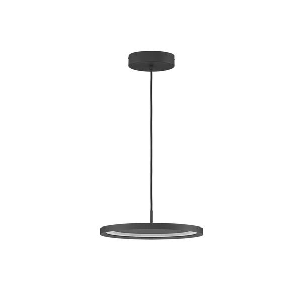 Triac Dimmable Sandy Black Aluminium  & Acrylic   LED 30 Watt 230 Volt  2221Lm 3000K IP20   D: 40 H: 180 cm Adjustable Height image 1