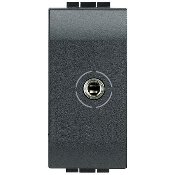 Jack 3.5 audio socket 1 module LivingLight anthracite image 2